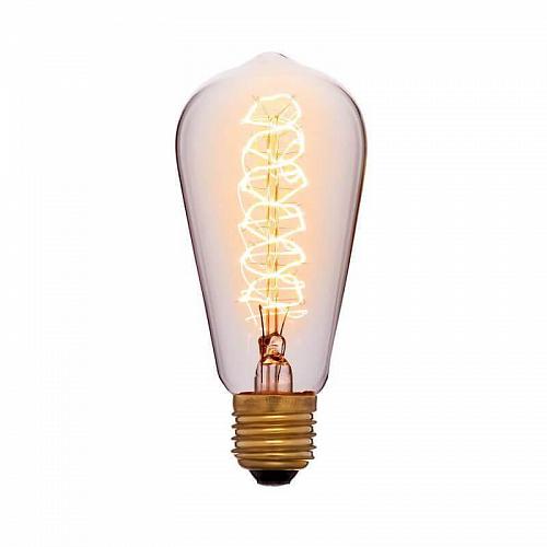 Лампа накаливания E27 60W прозрачная 052-252