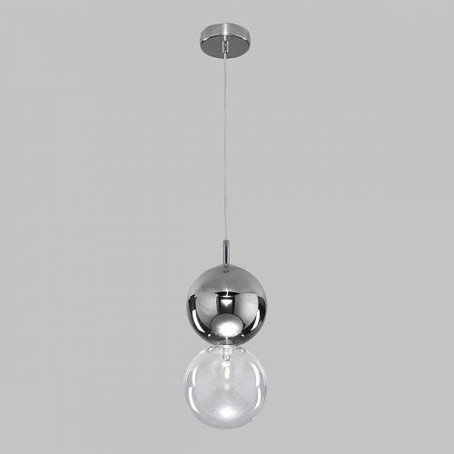 Подвесной светильник Eurosvet Selisa 50091/1 хром/дымчатый