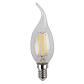 Лампа светодиодная филаментная ЭРА E14 5W 2700K прозрачная F-LED BXS-5W-827-E14 Б0043436 - фото №1