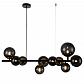 Подвесная люстра Indigo Molecola 11018/10P Black V000196 - фото №1
