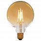 Лампа светодиодная филаментная диммируемая E27 4W 2200K золотая 57-165 - фото №1