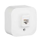 Розетка телефонная RJ11 Legrand Quteo белая 782214