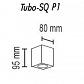 Потолочный светильник TopDecor Tubo8 SQ P1 20 - фото №2