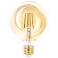 Лампа светодиодная филаментная ЭРА E27 7W 2400K прозрачная  F-LED G95-7W-824-E27 gold Б0047662 - фото №1