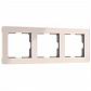 Рамка Werkel Acrylic на 3 поста айвори W0032743 4690389186295 - фото №1