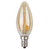 Лампа светодиодная филаментная ЭРА E14 5W 2700K золотая F-LED B35-5W-827-E14 gold Б0027939