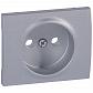 Лицевая панель Legrand Galea Life розетки 2К алюминий 771326 - фото №1