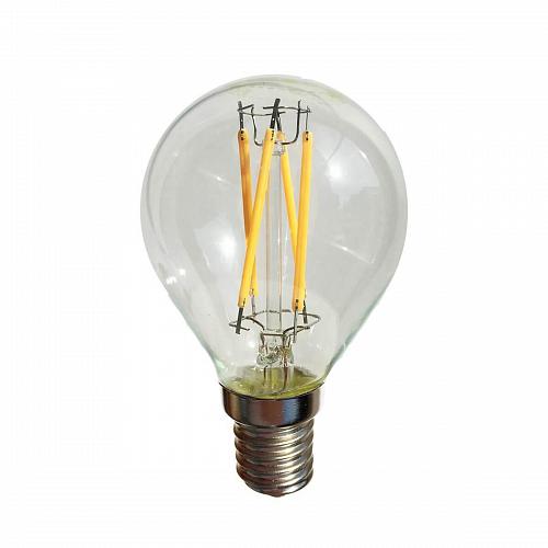 Лампа светодиодная филаментная E14 4W прозрачная 056_885
