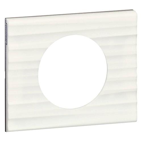 Рамка 1-постовая Legrand Celiane Corian белый рельеф 069011