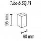 Потолочный светильник TopDecor Tubo6 SQ P1 20 - фото №2