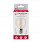 Лампа светодиодная филаментная Thomson E14 7W 2700K шар прозрачная TH-B2083 - фото №4