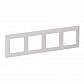 Рамка 4-постовая Legrand Valena Life Белая 754004 - фото №1