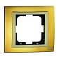 Рамка 1-постовая Mono Electric Chrome золото 106-440000-160 - фото №1