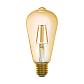 Лампа светодиодная филаментная диммируемая Eglo E27 5,5W 2200K золотистая 11865 - фото №1
