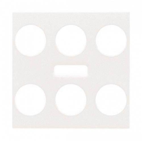 Лицевая панель ABB Zenit сенсора шестихклавишного с ИК-приемником альпийский белый 2CLA222170N1101