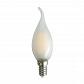 Лампа светодиодная филаментная Thomson E14 5W 4500K свеча на ветру матовая TH-B2139 - фото №1
