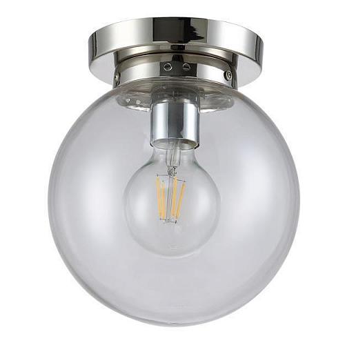 Потолочный светильник Crystal Lux Mario PL1 D200 Nickel/Transparente