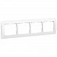 Рамка 4-постовая Legrand Galea Life белая 771004 - фото №1