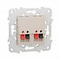 Аудиорозетка двойная Schneider Electric Unica New NU548944 - фото №1