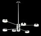 Подвесная люстра Crystal Lux GORACIO SP6 D800 CHROME - фото №2