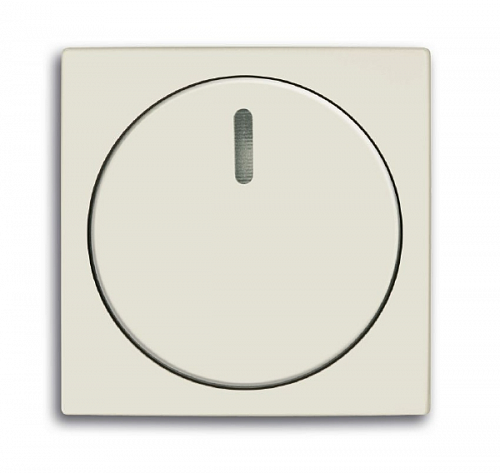 Лицевая панель ABB Basic55 диммера поворотного с подсветкой chalet-белый 2CKA006599A2992