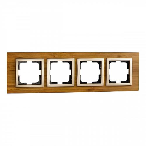 Рамка 4-постовая Mono Electric Style бамбук 107-530000-163