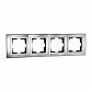 Рамка 4-постовая Mono Electric Chrome хром 106-410000-163 - фото №1