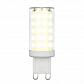 Лампа светодиодная Uniel G9 9W 3000K прозрачная LED-JCD-9W/3000K/G9/CL GLZ09TR UL-00006488 - фото №1