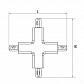 Коннектор X-образный Lightstar Barra 504149 - фото №2