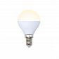 Лампа светодиодная (UL-00001779) E14 8W 3000K матовая LED-G45-8W/WW/E14/FR/O - фото №1
