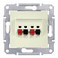 Аудиорозетка х2 Schneider Electric Sedna SDN5400147 - фото №1