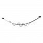 Подвесной светодный светильник Crystal Lux Bosque SP7 L3000 Black/Transparent - фото №1