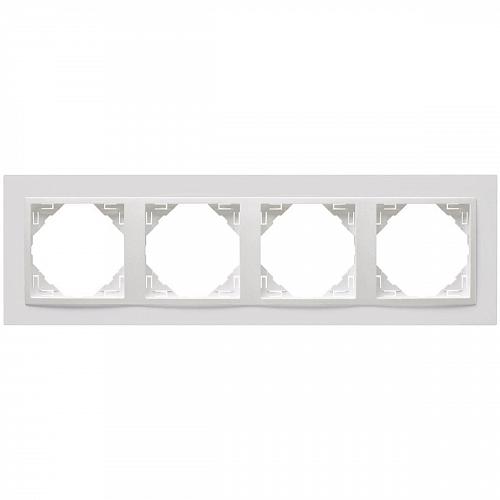 Рамка 4-постовая Efapel Logus 90 Animato белый/белый 90940 TBB