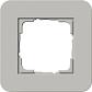 Рамка 1-постовая Gira E3 серый/белый глянцевый 0211412 - фото №1