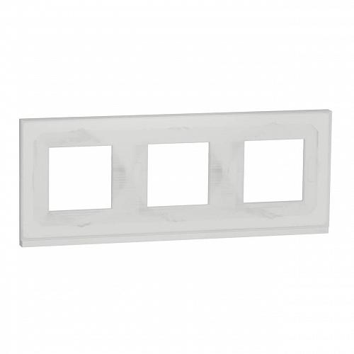 Рамка 3-постовая Schneider Electric Unica New NU600685