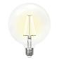 Лампа светодиодная филаментная Uniel E27 10W 3000K прозрачная LED-G125-10W/WW/E27/CL PLS02WH 10534 - фото №1
