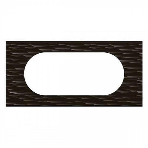 Рамка 4/5-модульная Legrand Celiane чёрный рельеф 069025