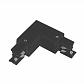 Соединитель угловой правый Italline WSO 28BR black - фото №1