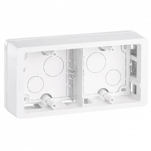 Коробка накладного монтажа 2-постовая Legrand Celiane белая 080242