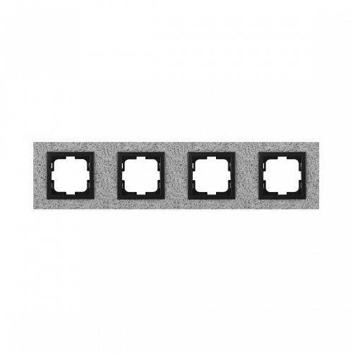 Рамка 4-постовая Mono Electric Style Granit белый гранит 107-600000-163