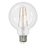 Лампа светодиодная филаментная Uniel E27 15W 3000K прозрачная LED-G95-15W/3000K/E27/CL PLS02WH UL-00004864