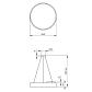 Подвесной светодиодный cветильник Geometria ЭРА Ring SPO-131-W-40K-045 45Вт 4000К белый Б0050558 - фото №4