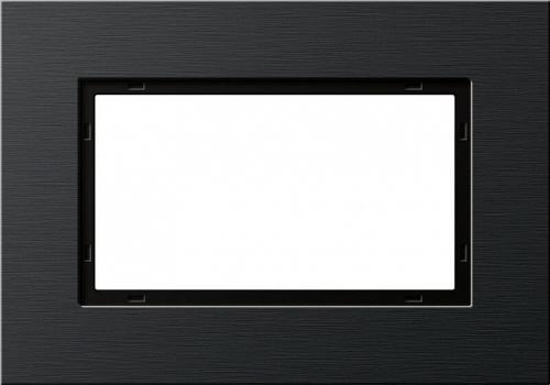 Рамка 2-модульная Gira Esprit черный 1002126
