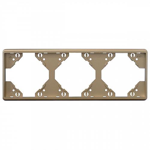 Рамка 3-модульная Efapel Apolo 5000 Metalizada шампань 50931 TCH