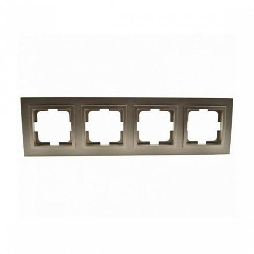 Рамка 4-постовая Mono Electric Despina бронза 102-230000-163