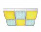 Потолочный светодиодный светильник Ambrella light Orbital Crystal Sand FS1510 WH/SD 144W D540*540 - фото №1