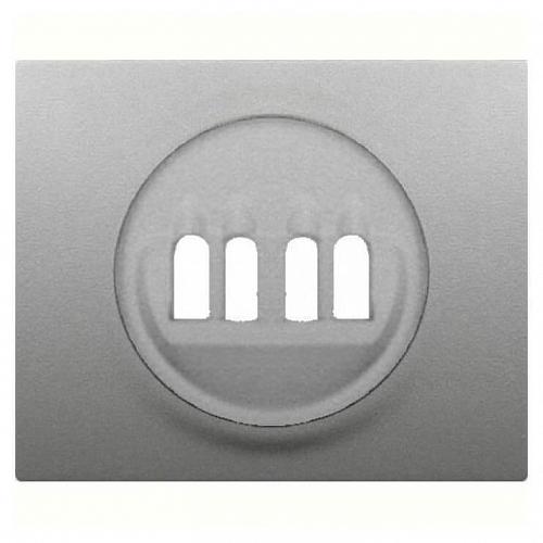 Лицевая панель Legrand Galea Life двойной розетки акустических систем алюминий 771325