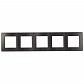 Рамка 5-постовая ЭРА 12 сатин графит 12-5105-12 Б0052545 - фото №1