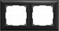 Рамка Werkel Fiore на 2 поста черный матовый WL14-Frame-02 4690389109102 - фото №1