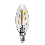 Лампа светодиодная филаментная Uniel E14 13W 4000K прозрачная LED-C35-13W/4000K/E14/CL PLS02WH UL-00005900